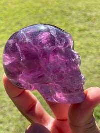 Image 8 of Purple Fluorite Crystal Skull #1884