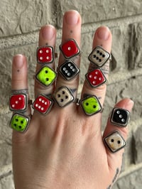 Image 1 of Ready To Ship Dice Rings