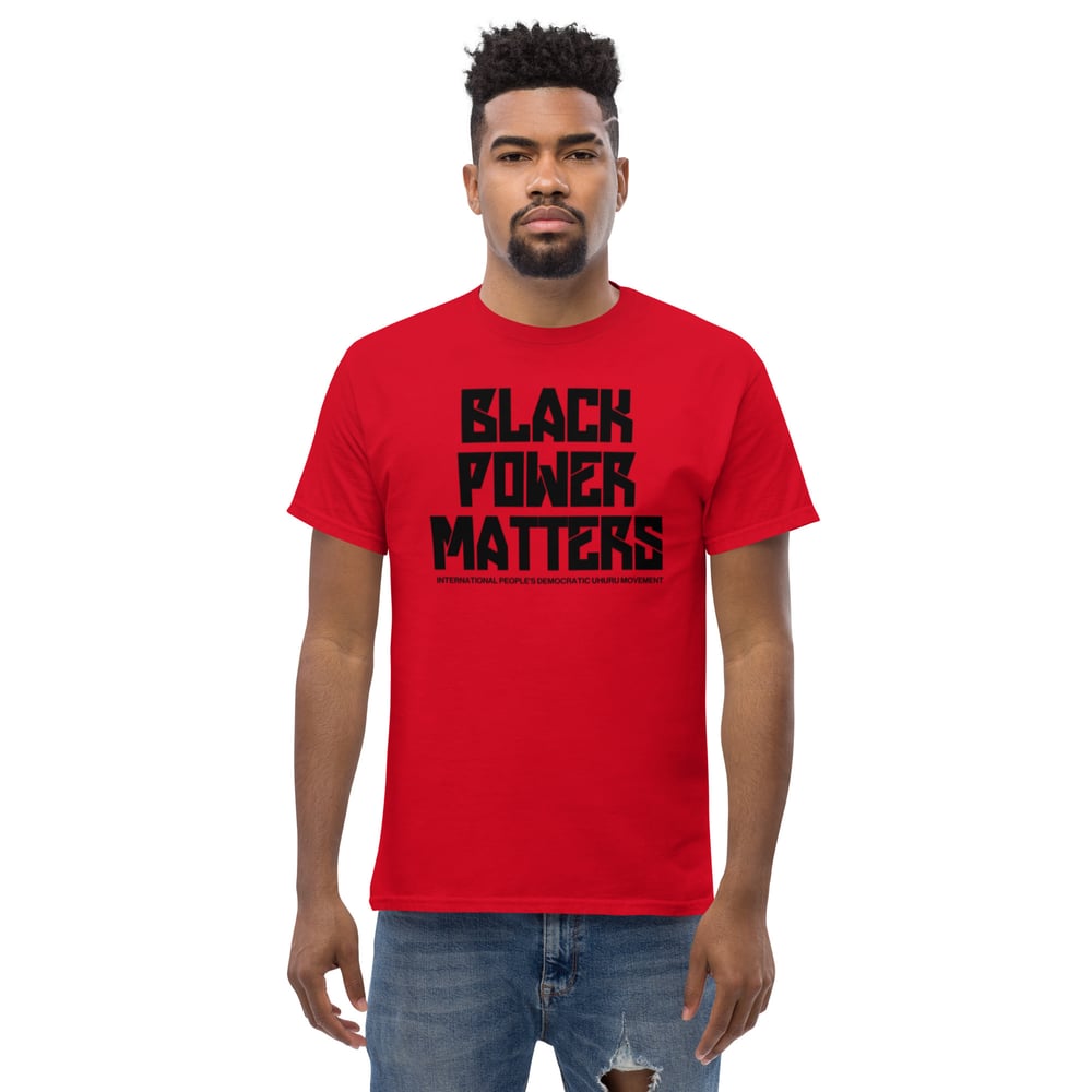 Black Power Matters InPDUM T-Shirt Black Letters