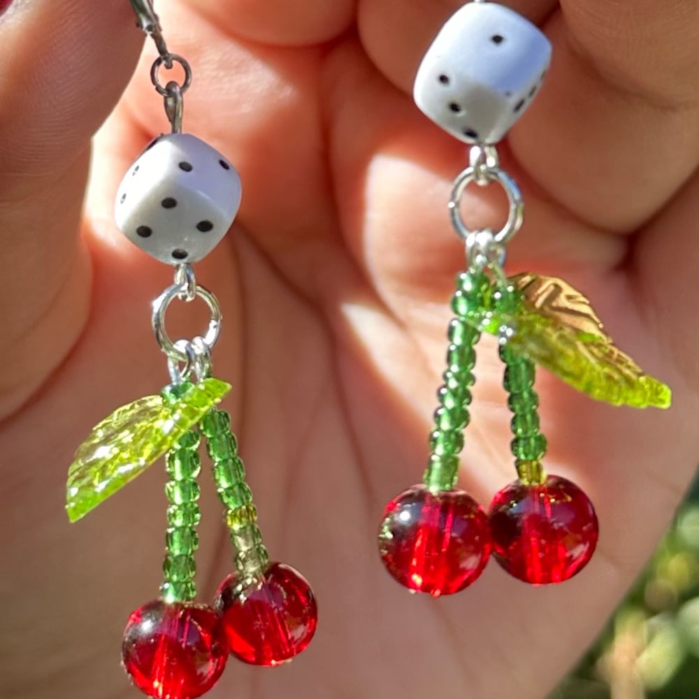 Image of Baby cherry earrings