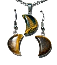Image 1 of Tigers Eye Moon Jewelry Set
