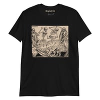 Image 1 of Dancing Skeletons (Dark) • Short-Sleeve T