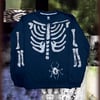 Navy Blue Skeleton Sweatshirt 