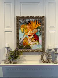 Image 1 of The Cardinal in the Sunflowers