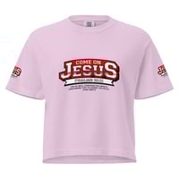 Image 4 of Women’s heavyweight boxy tee -Red Ps