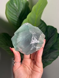 Image 3 of XL TEAL CUBIC FLUORITE -CHINA-