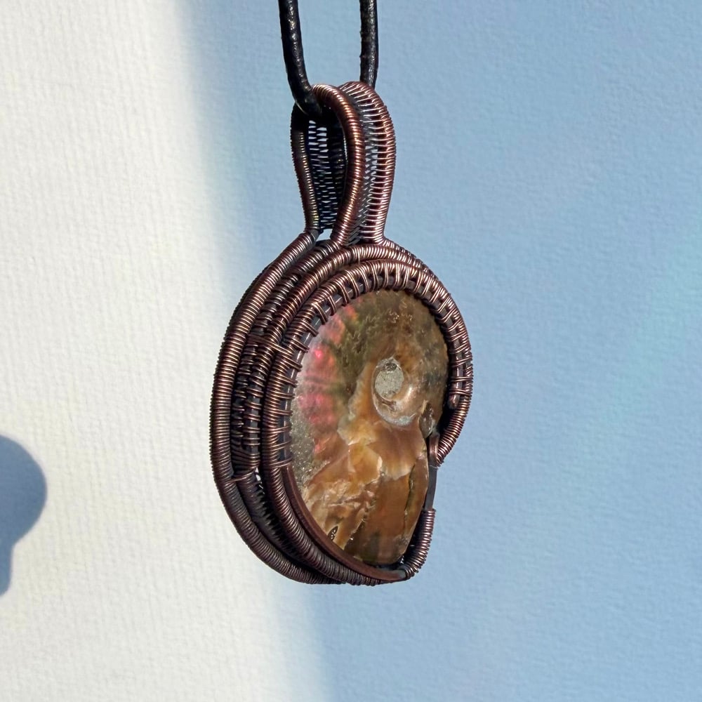 Image of Double-Sided Ammonite Pendant