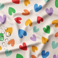 Image 1 of Tissu Imperméable Chrichri Écru/Orange 💙🧡
