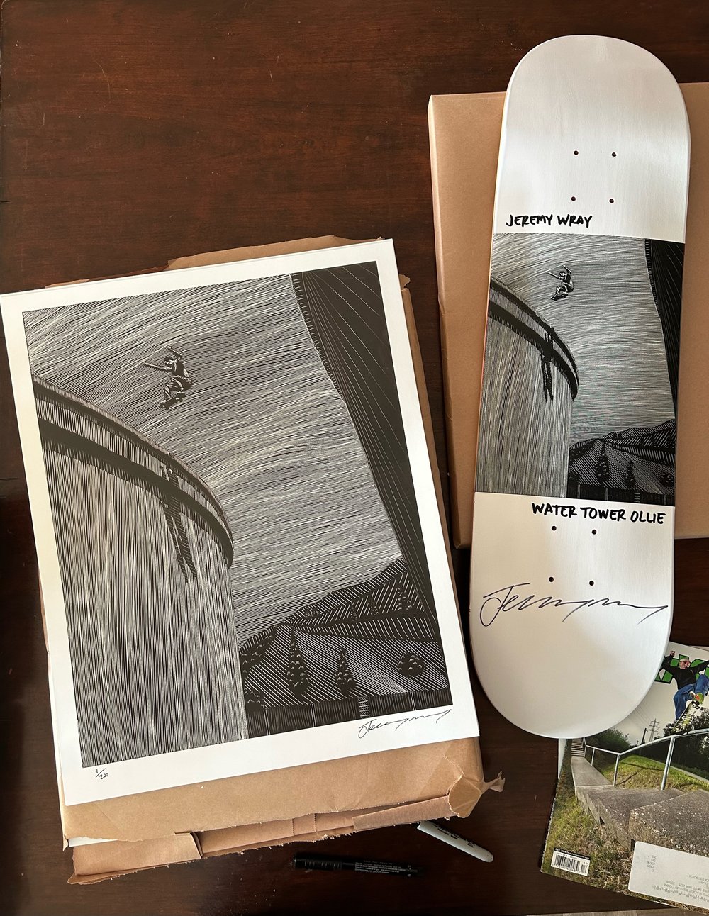 Water Tower Ollie deck and print