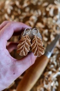 Image 2 of •Oak Leaf Earrings 