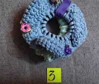 Image 7 of Pair of 2 scrunchies (one w/ charms)