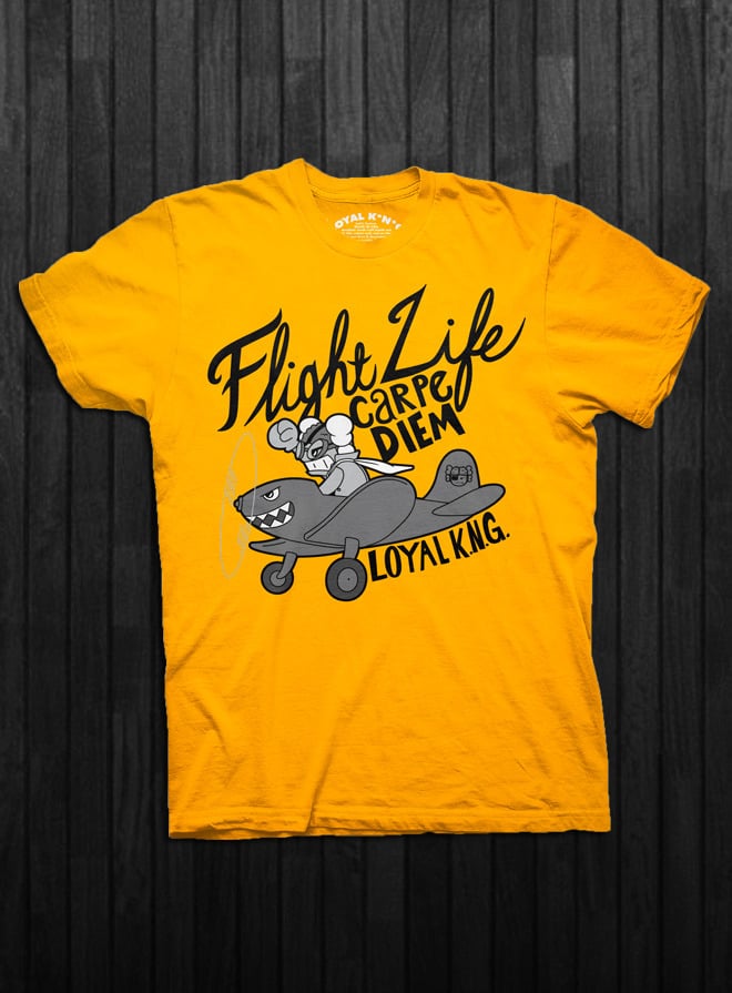 Flight Life Gold Black Red Loyal K N G