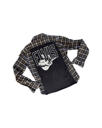 BUTTON DOWN VINTAGE FLANNEL ELVIS