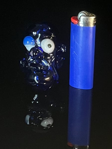 Image of Cobalt Blue Sculpted Hammer