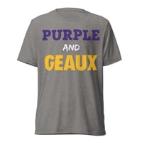 Image 1 of Purple and Geaux Short sleeve t-shirt