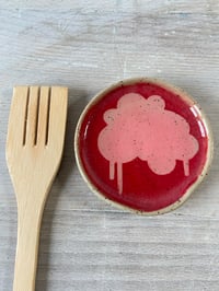 Image 2 of Pink & red spoon rest