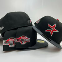Image 3 of New Era 59Fifty Black Graphite Astros 