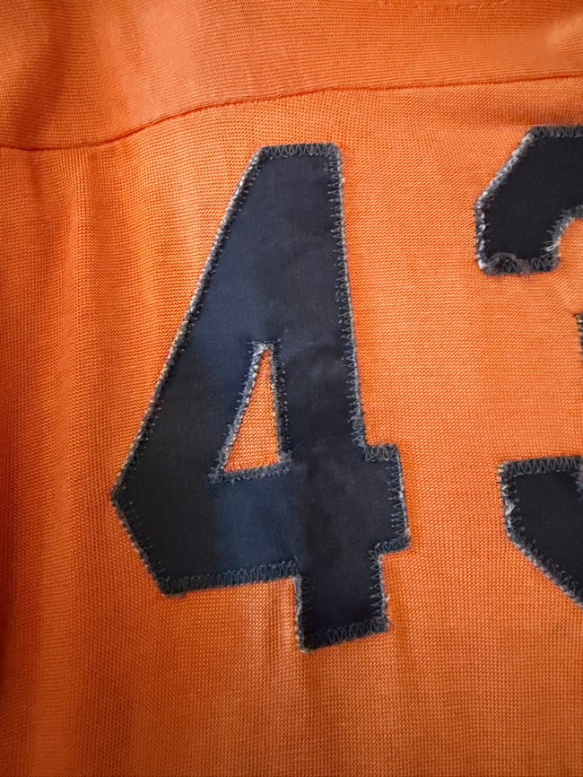 1960s sewn number practice jersey football dress tunic