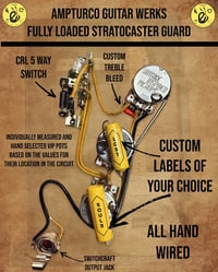 Image 2 of Fully Loaded Stratocaster Transparent Pick Guard 