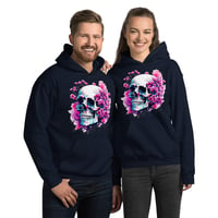 Image 1 of Watercolor skull 4 Unisex Hoodie