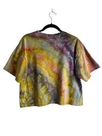 Image 4 of S Crop Cotton Tee in Sunrise Ice Dye