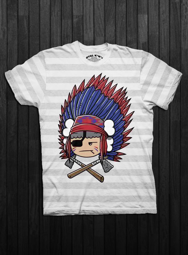 Image of Chief Atama (Ash-White Stripes/Heather Grey/Black)