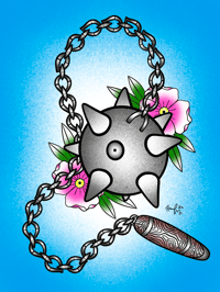 Image 2 of Medieval Ball & Chain Print