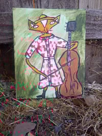 Image 10 of Fox Playing Stand Up Bass 