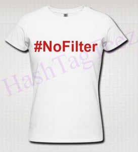 Image of Women's White "NoFilter" Tee 
