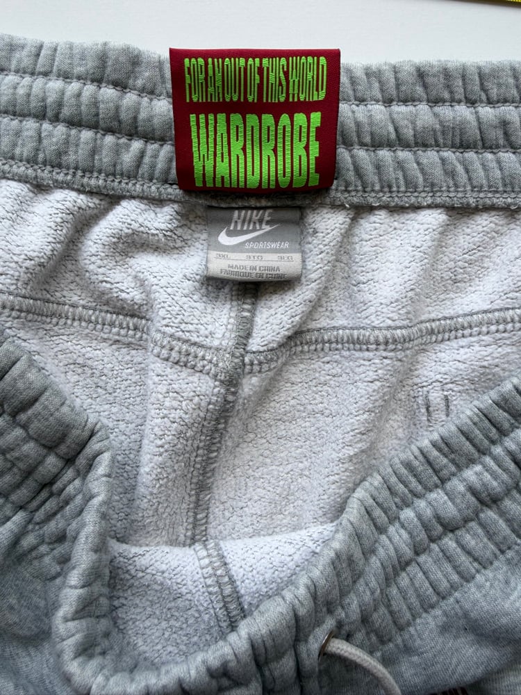 gray nike sweatshorts