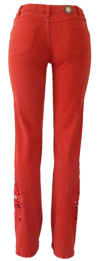 Red Richelieu Jeans 11S2352P