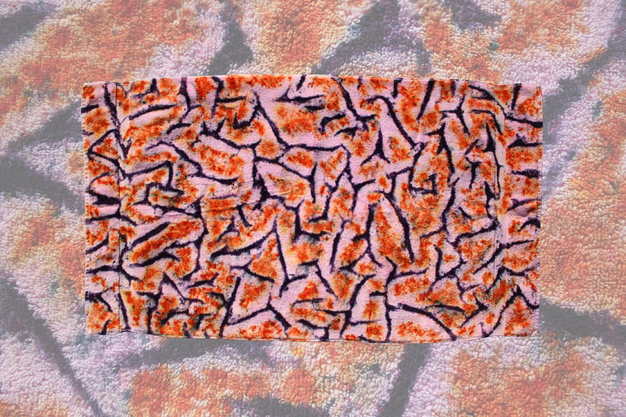 Image of Beach Towel, Hot Pink "Brain Matter" Pattern