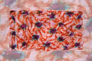 Image of Beach Towel, Hot Pink "Synapse" Pattern