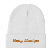 Image 1 of Daisy Boutique Embroidered Beanie