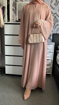 Image 1 of Hina pink abaya