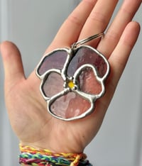 Image 2 of Pansy keychain 