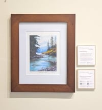 Image 2 of <h2>Rainy Day on the Vedder </h2>@ Farmhouse <br />Framed Limited Edition Print <br />8 x 10