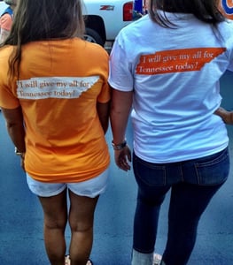 Image of I will give my all for Tennessee today! (ORANGE) Simply Southern Tennessee Tee