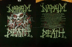 Image of NAPALM DEATH 2011 Tour Shirt
