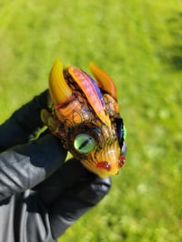 Image 1 of Fuchsia Fire DragonHead Pendant