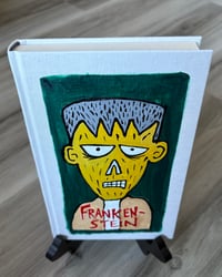 Image 2 of Frankenstein - acrylic art on classic novel 