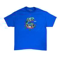 Image 2 of NO SNAKES ALIVE TEE (Blue)