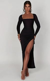 Image 2 of High Up Maxi Dress - Black