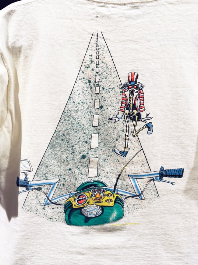 Grateful Dead Late 80s GD Movie Motorcycle T-Shirt - Fits M