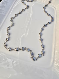 Image 1 of HEART CHAIN CHOKER & NECKLACE  - GOLD & SILVER