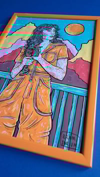 Image 2 of 'VALLDEMOSSA II' original illustration (A4, frame incl.)