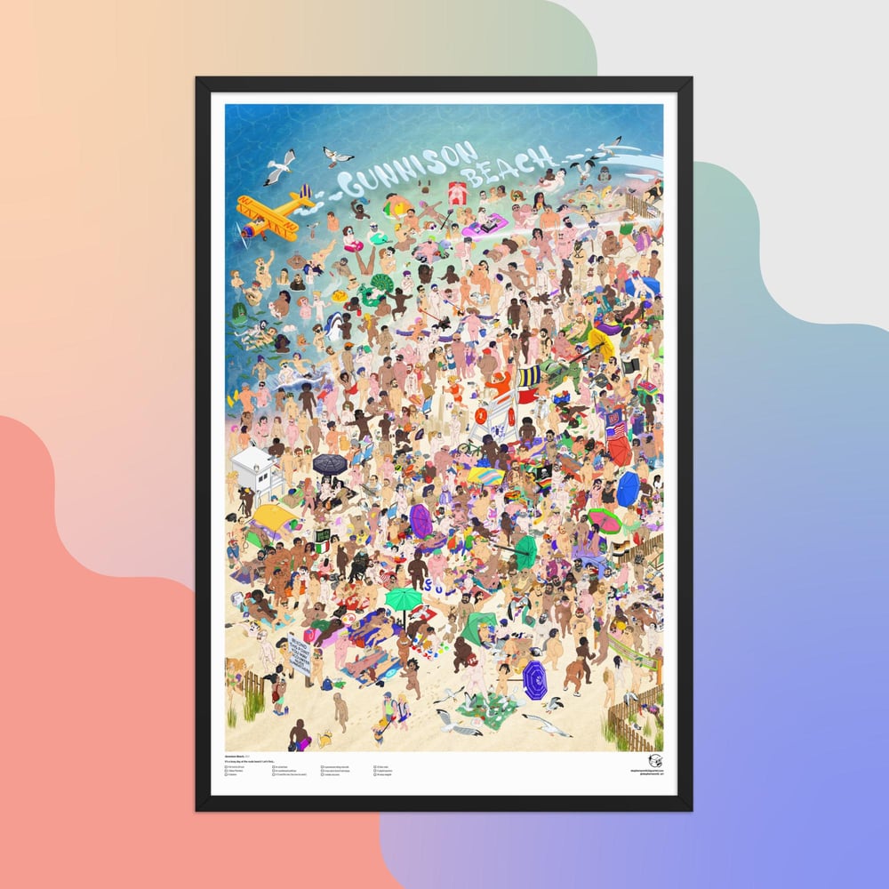 Image of Gunnison Look & Find 24x36 in Framed Poster (Black)