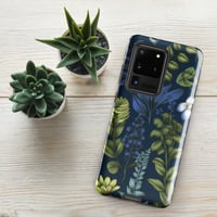 Image 14 of Art Nouveau Inspired Blue Boho Floral Tough case for Samsung®