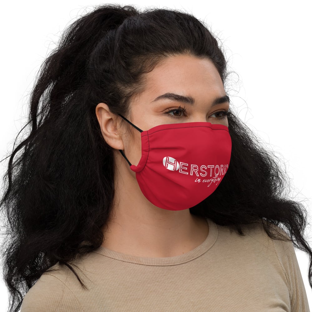 RED HERSTORIC face mask