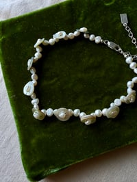 Image 2 of abalone button anklet